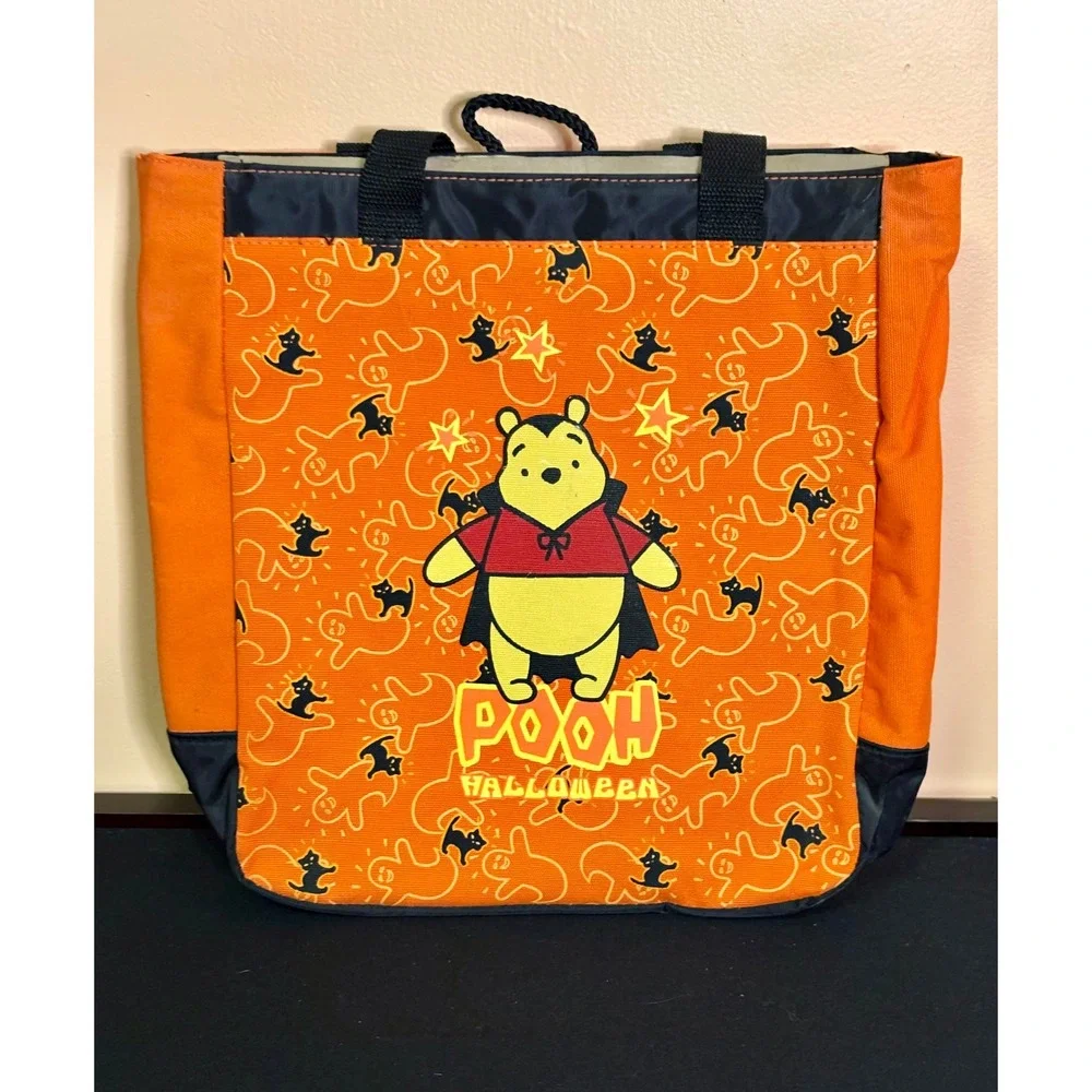 Disney Direct Vintage 2004 Winnie Pooh Halloween Canvas Tote Bag Trick or Treat